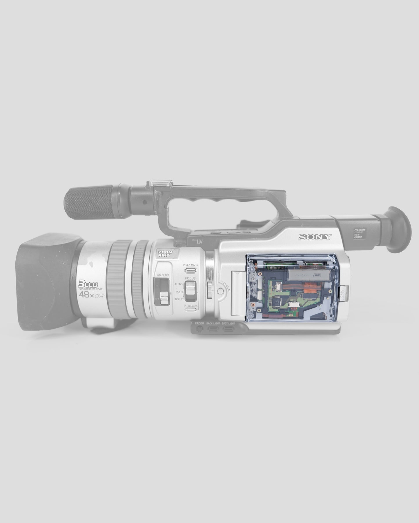 Clear Side Panel for VX2100/2000/PD150/PD170 (dangycam)