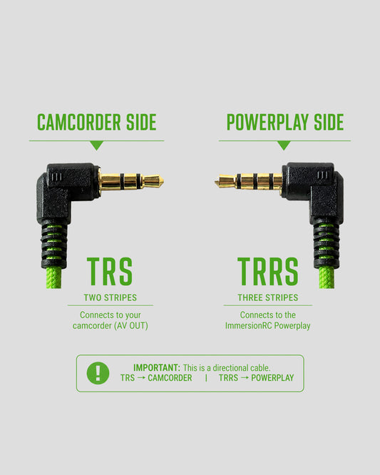 *2 PACK* 3.5mm Camcorder A/V Cable for Tapeless Camcorders